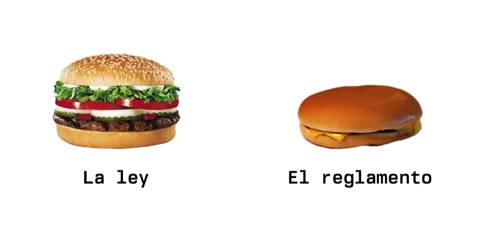 Comparación humorística entre la teoría y la práctica