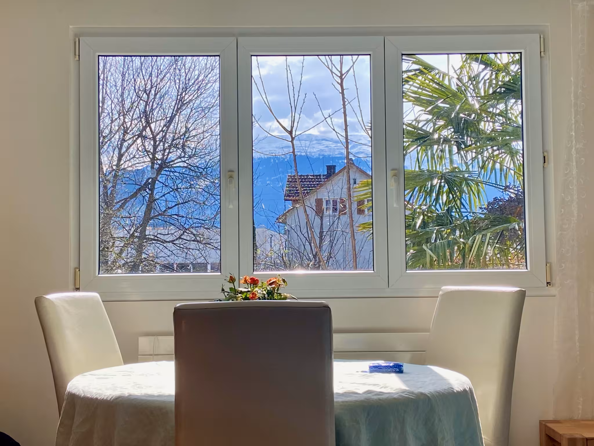 Paisaje luminoso desde el salón